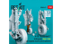 ResKit avion RSU48-0497 Trains d'atterrissage A-10 Thunderbolt II Early &amp; Late roues lestées kit Academy imprimé en 3D 1/48