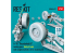 ResKit avion RSU48-0497 Trains d'atterrissage A-10 Thunderbolt II Early &amp; Late roues lestées kit Academy imprimé en 3D 1/48