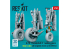 ResKit avion RSU48-0496 Trains d'atterrissage A-10 Thunderbolt II Early &amp; Late roues lestées kit GWT imprimé en 3D 1/48