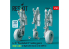 ResKit avion RSU48-0540 Trains d'atterrissage A-10 Thunderbolt II Early &amp; Late avec roues pour kit GWH imprimé en 3D 1/48