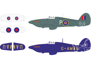 Eduard Express Mask JX343 Sea Hurricane Mk.IIc Marquage et insigne national Revell 1/32