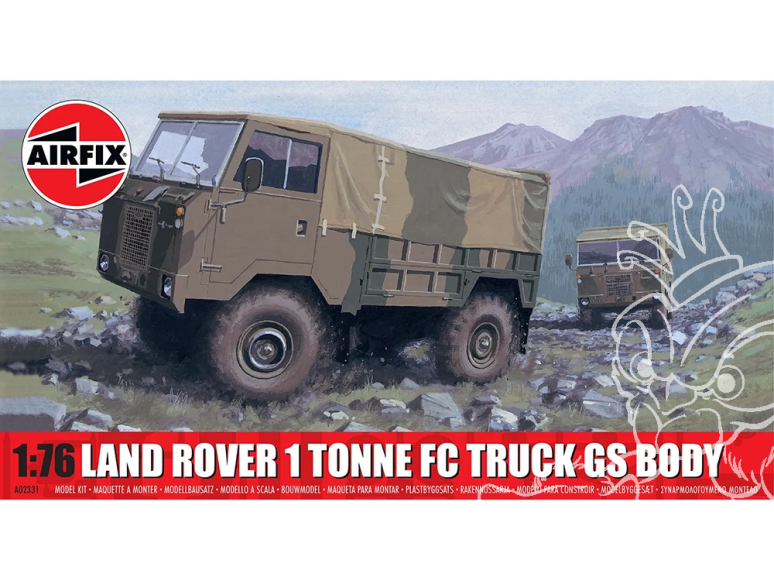 Airfix maquette militaire A02331 Camion Land Rover 1 tonne FC avec carrosserie G.S. 1/76
