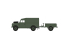 Airfix maquette militaire A02324 Land Rover LWB toit rigide et remorque 1/76