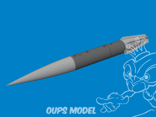 Eduard kit d'amelioration avion brassin Print 6481154 Réservoir carburant PTB-490 MiG-21F Eduard 1/48