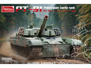 Amusing maquette militaire 35A069 Char de combat principal polonais PT-91 1/35