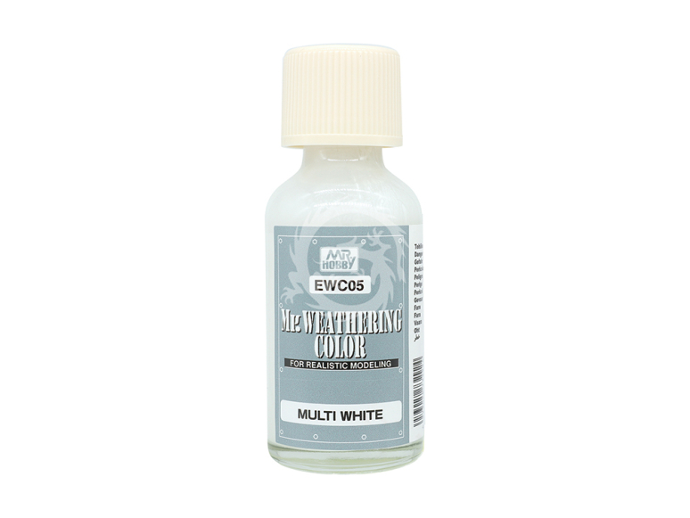 peinture maquette Mr Hobby EWC05 Mr.Weathering Color Multi White 40ml