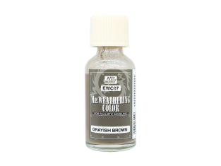 peinture maquette Mr Hobby EWC07 Mr.Weathering Color Grayish Brown 40ml