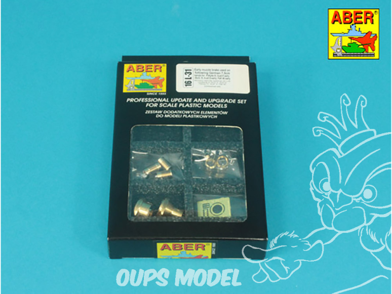 Aber 16L31 Frein de bouche canons de PzKpfw. IV Ausf.H early Stug.III Ausf.G early ou sur PaK 40 early 1/16