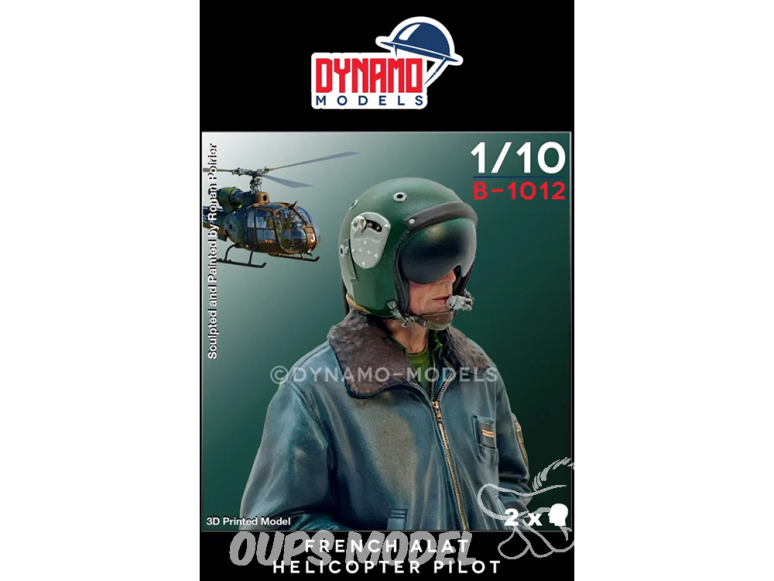 Dynamo models buste B-1012 Pilote d'hélicoptère ALAT 1/10