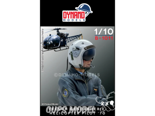 Dynamo models buste B-1011 Pilote d'hélicoptère Gendarmerie Française '70 1/10