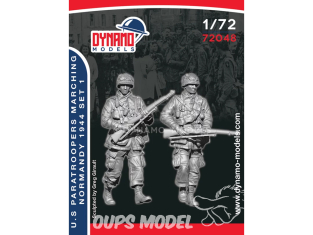 Dynamo models figurine 72048 Parachutistes US 1944 en marche Set 1 1/72