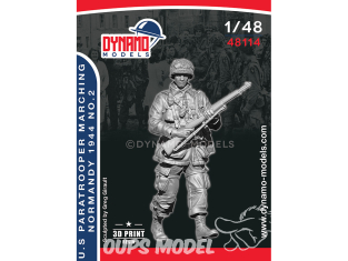 Dynamo models figurine 48114 Parachutiste US Normandie 1944 en marche No.2 1/48