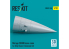 ResKit avion RSU32-0165 Cône de nez Mirage 2000D pour kit Kitty Hawk imprimé en 3D 1/32