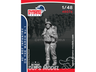 Dynamo models figurine 48076 Infanterie en marche BEF 1940 No.1 1/48