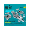 ResKit amelioration RSU32-0170 Cockpit OV-10D Bronco &eacute;dition d&eacute;taill&eacute;e train atterrissage puits roues lest&eacute;es kit Kitty 1/32