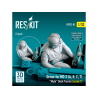 ResKit Figurine RSF32-0082 Pilote de tracteur &agrave; plateau de pont MD-3A, B, C, T Sc&egrave;ne 1 1 pi&egrave;ce imprim&eacute;e en 3D 1/32