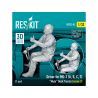 ResKit Figurine RSF32-0083 Pilote de tracteur &agrave; plateau de pont MD-3A, B, C, T Sc&egrave;ne 2 1 pi&egrave;ce imprim&eacute;e en 3D 1/32