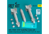 ResKit kit RS32-0539 Bombes GBU-15V21, 22/B «&nbsp;Small Wing&nbsp;» 2 pièces avec pod de liaison de données AN/AXQ-14 1 1/32