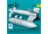 ResKit kit RS32-0539 Bombes GBU-15V21, 22/B «&nbsp;Small Wing&nbsp;» 2 pièces avec pod de liaison de données AN/AXQ-14 1 1/32