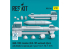 ResKit kit RS32-0544 Missiles AGM-130C 2 ogives BLU-109 avec nacelle de liaison de données AN/AXQ-14 1/32