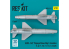 ResKit kit RS32-0517 AGM-142 "Popeye/Have Nap" missiles 2 pcs imprimé en 3D 1/32