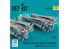 ResKit kit RS32-0519 LAU-88 avec 2 missiles AGM-65 « Maverick » 6 pièces imprimées en 3D 1/32