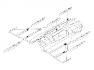 CMK kit amelioration 4304 KIT AMÉLIORATION pour JAS-39 C GRIPEN kitty hawk 1/48