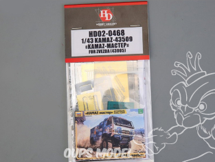 Hobby Design amélioration HD02-0468 Kamaz-43509 "KAMAZ-MACTEP" Zvezda 1/43