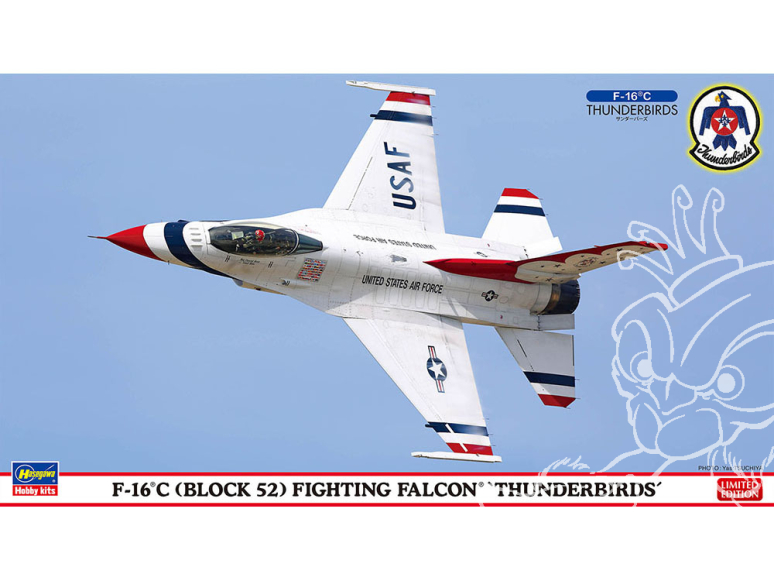 Hasegawa maquette avion 02495 F-16C Block 52 Fighting Falcon Thunderbirds&nbsp;1/72
