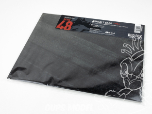 Red Fox Studio base 3D RFSDB-48017 Base rectangulaire asphalte Type 3 300x230mm 1/48