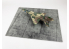 Red Fox Studio base 3D RFSDB-48016 Base rectangulaire béton carrés Type 4 380x320mm 1/48