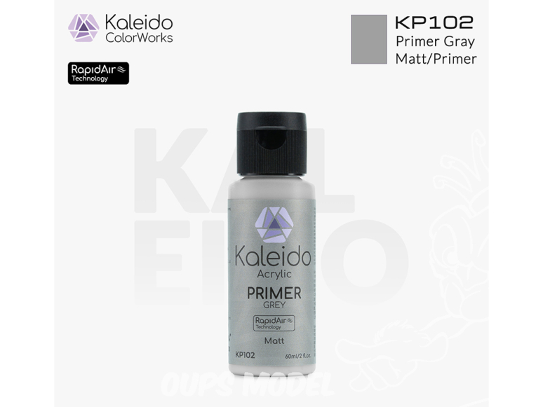 Kaleido Colorworks KP102 Apprêt acrylique gris mat 60ml