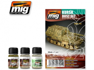 MIG salir vos maquette 7401 Set poussiere d ete (3 x 35ml) Enamel et pigment