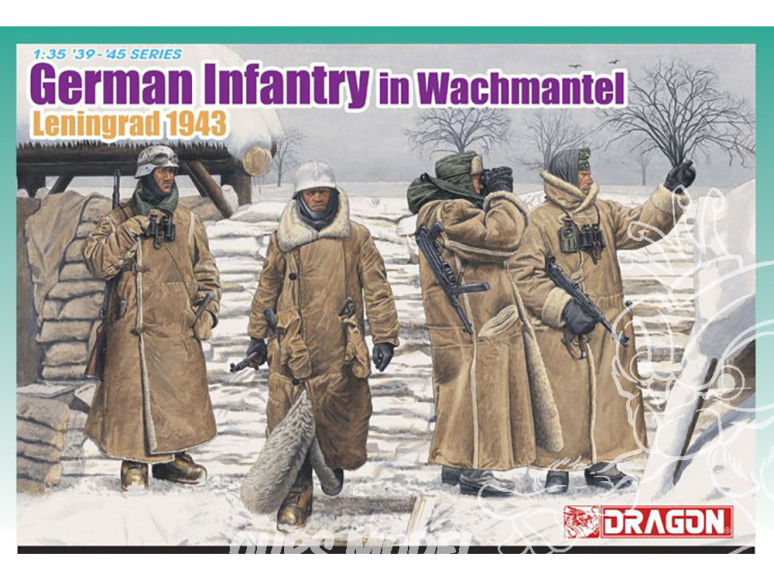 dragon maquette militaire 6518 Infanterie allemande En manteau d'hiver Leningrad 1943 1/35