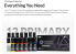 Kaleido Colorworks peinture acrylique 48672 Set de 12 couleurs primaires 12 x 20ml