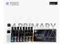 Kaleido Colorworks peinture acrylique 48689 Set de 24 couleurs primaires 24 x 20ml