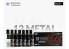 Kaleido Colorworks peinture acrylique 48719 Set de 12 couleurs métallisées 12 x 20ml