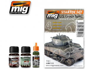 MIG peinture 7413 Set de départ Vert US