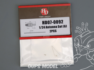Hobby Design amélioration HD07-0092 Set antennes (A) x2 1/24