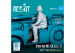 ResKit Figurine RSF72-0083 Pilote pour tracteur de pont MD-3A, B, C, T Scène 1 1pièce imprimée en 3D 1/72