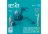 ResKit Figurine RSF72-0073 Chariot élévateur moderne 3 pièces MHU-83 D/E conducteur et aviateur 3 pièces imprimée en 3D 1/72