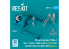 ResKit Figurine RSF72-0074 Conducteur et aviateurs 1960+ 3 pièces pour MJ-4 MHU-83 B/E jammer 3 pièces 1/72