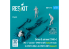 ResKit Figurine RSF72-0075 Conducteur et aviateurs 1960+ 3 pièces pour MJ-4 MHU-83 B/E jammer 1/72