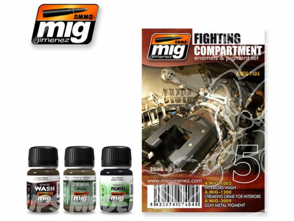 MIG salir vos maquette 7404 Compartiment de combat (3 x 35ml)