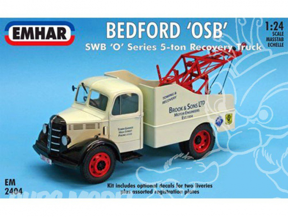 Emhar maquette camion 2404 Bedford OSB SWB O Series Depanneuse 5 tonnes 1/24