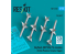 ResKit kit RS72-0520 Missiles Skyflash RB71/Av.71, 4 pièces, imprimés en 3D 1/72