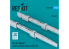 ResKit kit RS72-0587 Adaptateur Su-24 «&nbsp;Fencer&nbsp;» pour Storm Shadow SCALP-EG, 2 pièces imprimées en 3D 1/72