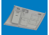 Eduard kit d'amelioration brassin print 632209 Porte cockpit Hurricane Mk.II Revell 1/32
