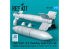 ResKit kit RS72-0539 Bombes GBU-15V21, 22/B «&nbsp;Small Wing&nbsp;» 2 pièces avec pod de liaison de données AN/AXQ-14 1 1/72