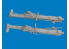 Eduard kit d'amelioration avion brassin Print 6481157 Jambes train d'atterrissage P-47D Mini Art 1/48